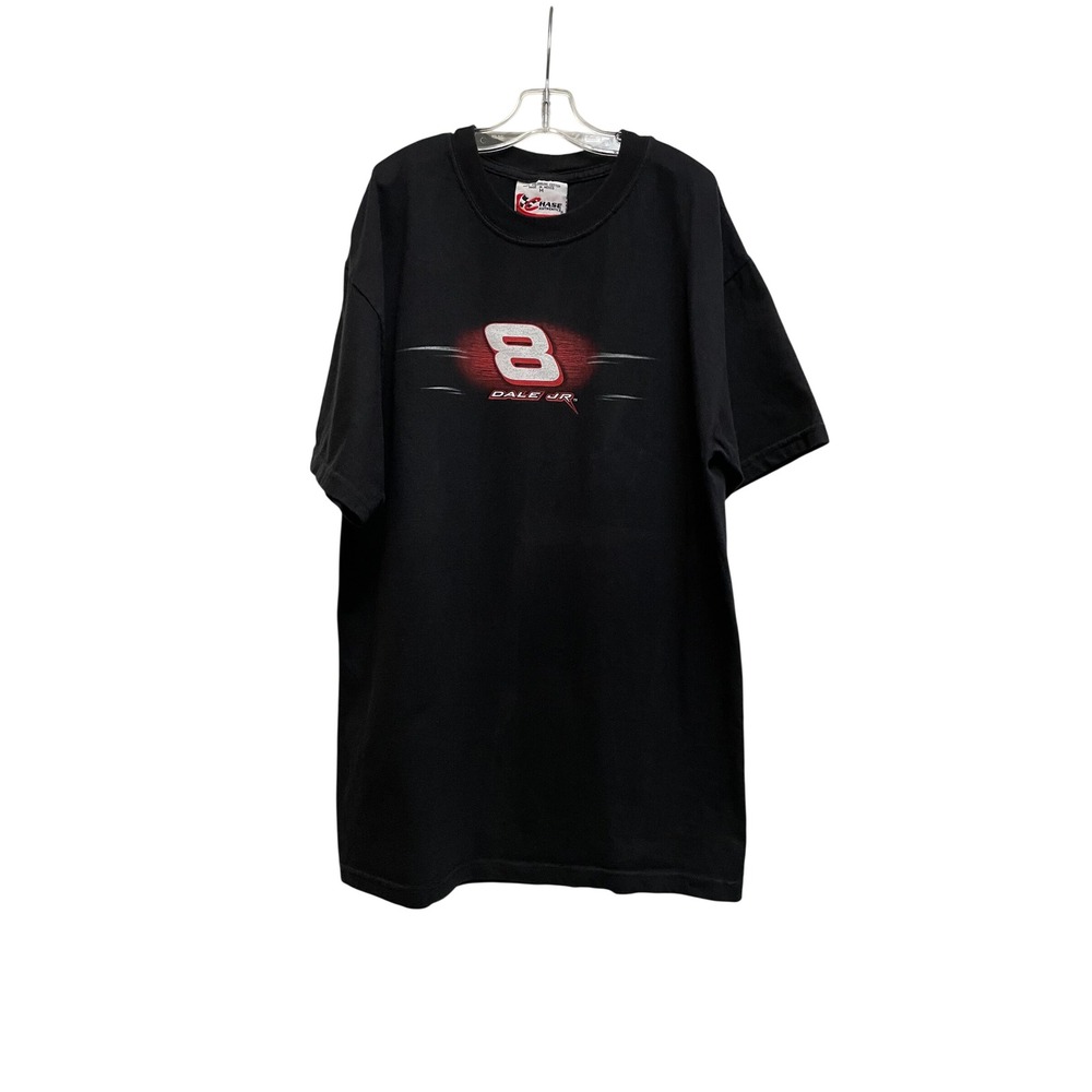 Chase Authentics Dale Earnhardt Jr 8 Budweiser Racing T-Shirt Mens Medium Black